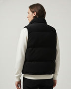 Cord-Steppweste mit Stehkragen