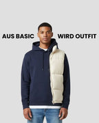 Cord-Steppweste mit Stehkragen